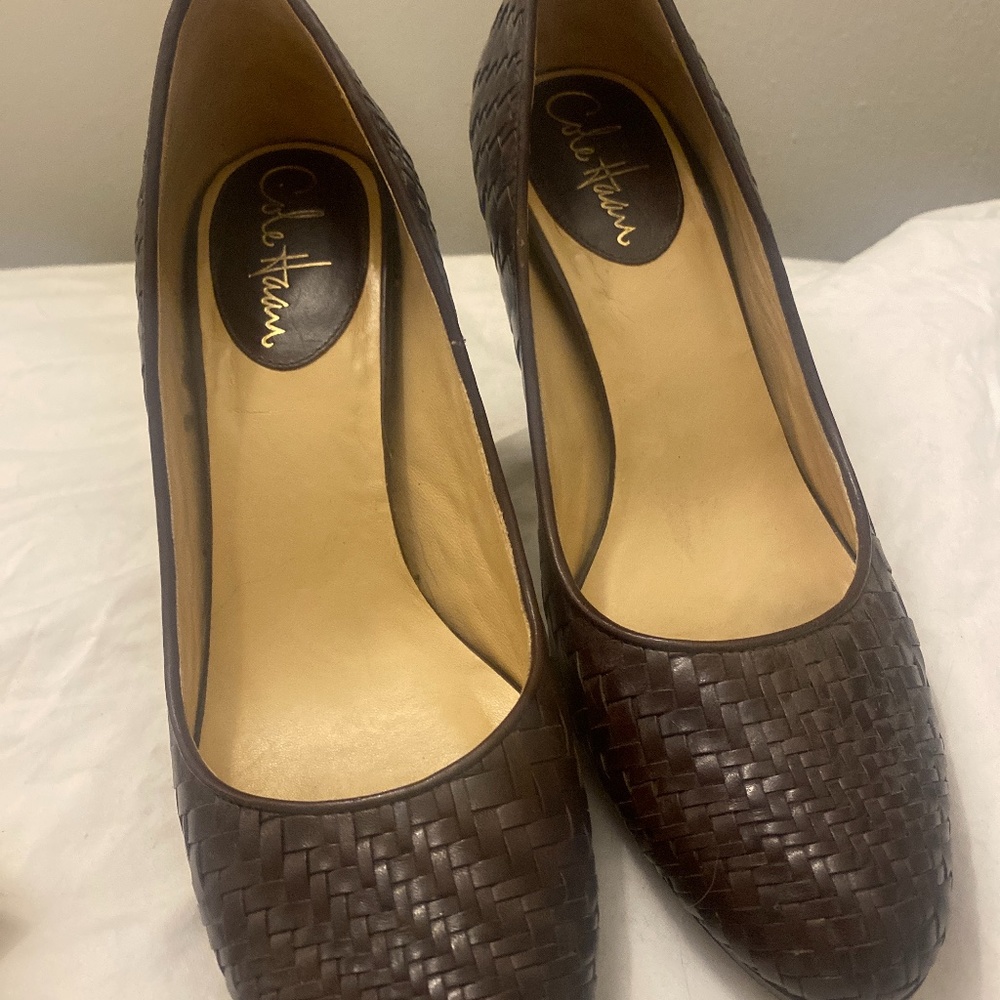 Cole Haan Nike Air woven leather heels